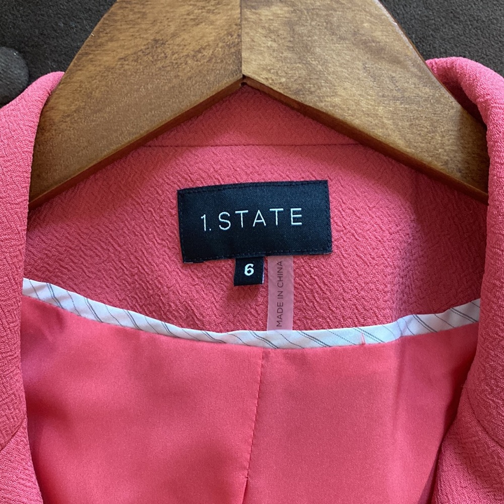 Pink One-Button Blazer- 1.State - Picture 3 of 4